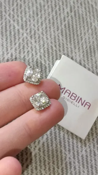 Orecchini Mabina Gioielli Argento 925 Zirconi