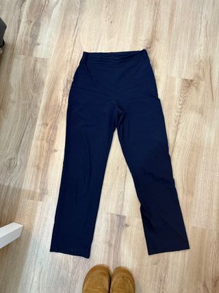 Pantalón azul marino oficinista Vintage - M