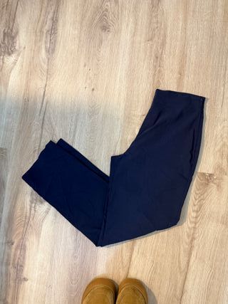 Pantalón azul marino oficinista Vintage - M