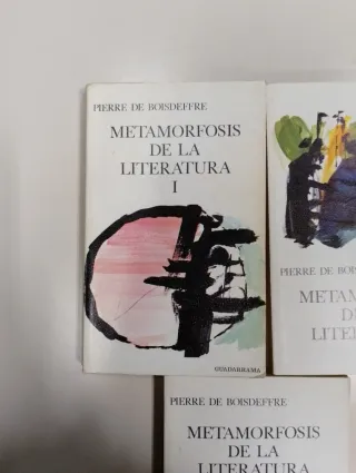 Metamorfosis de la literatura Tres volúmenes