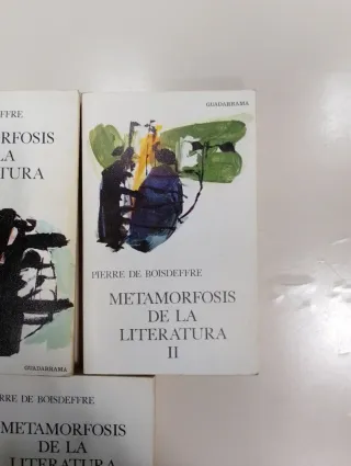 Metamorfosis de la literatura Tres volúmenes