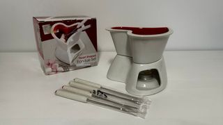 Set Fondue Corazón Cerámica Premier