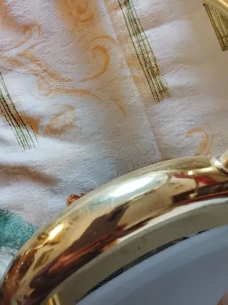 Lámpara moderna 3 tulipas dorada