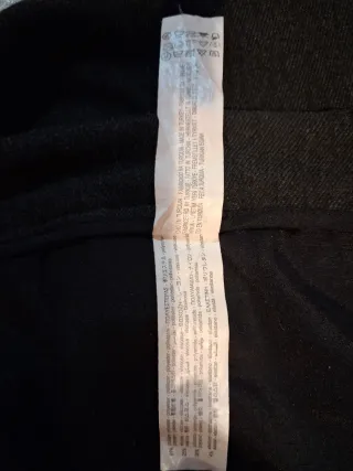 Pantalón de vestir negro hombre T42