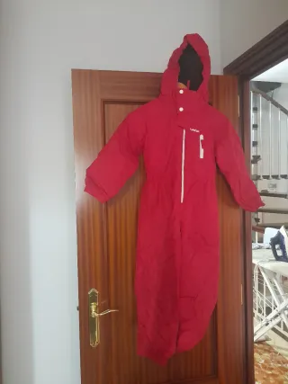 Mono de nieve infantil rojo talla 6 años