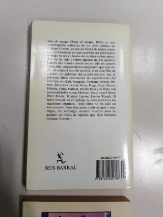 Lote libros Graham Greene Una especie de vida Vías