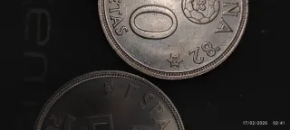 6 Monedas 50 Pesetas España 1980