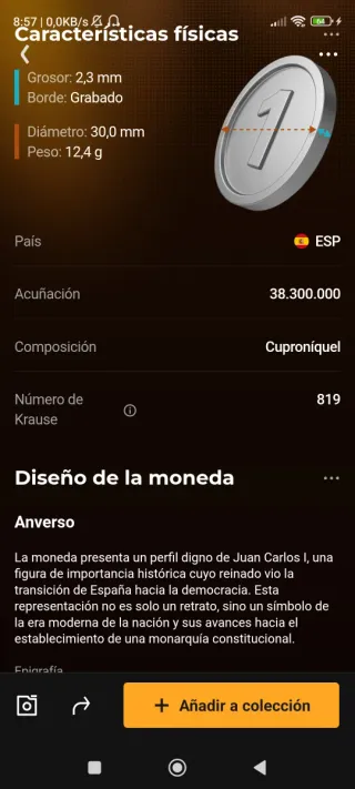 6 Monedas 50 Pesetas España 1980