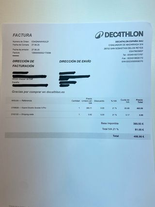 Patinete eléctrico Xiaomi 5 PRO Comprado 27/6/25