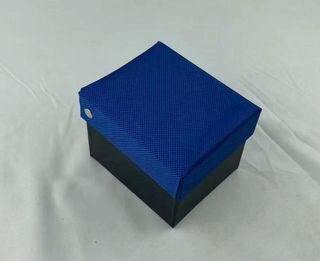 Corbata azul cielo + gemelos a juego con caja