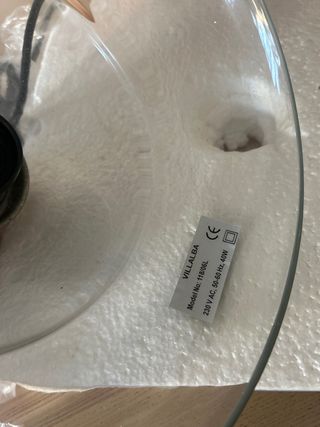 Lámpara de techo Villalba tulipa cristal