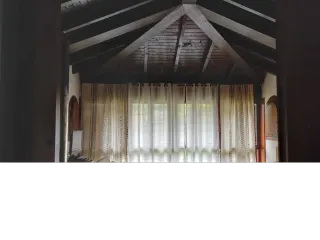 Cortinas estilo bohemio beige y negro