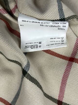 Cazadora Thomas Burberry Pana Azul Marino Talla L