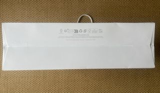 Saco de papel Dior Novo Dourado e Branco