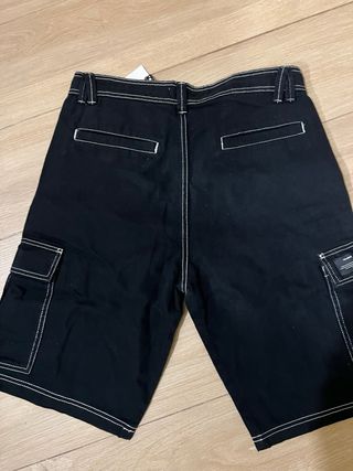 Bermuda Cargo Pull&Bear Negra Talla M