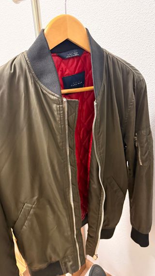 Chaqueta Bomber Zara Verde