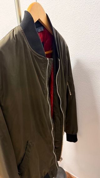Chaqueta Bomber Zara Verde