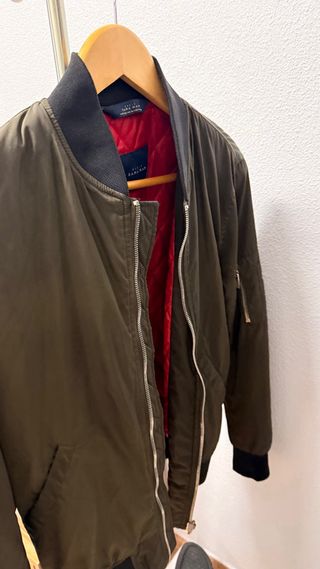 Chaqueta Bomber Zara Verde