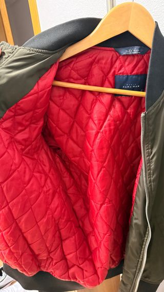 Chaqueta Bomber Zara Verde