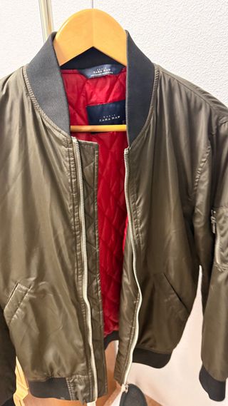 Chaqueta Bomber Zara Verde