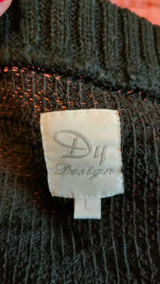 Vestido jersey mujer negro multicolor