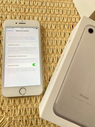 iPhone 7 32GB Plata Caja Manuales bateria100%