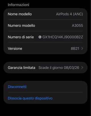 Apple AirPods 4 ANC Cancellazione Rumore