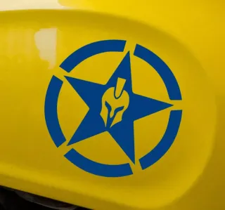 Pegatina Moto Estrella Espartana