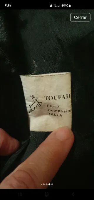 Chaqueta de piel negra estilo vintage