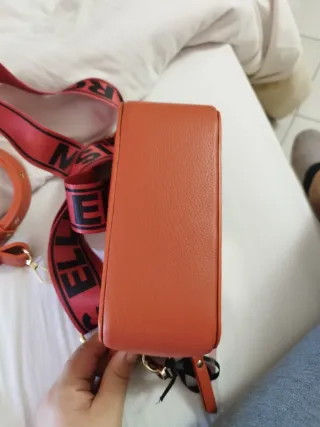 Borsa Marc Ellis arancione tracolla logo