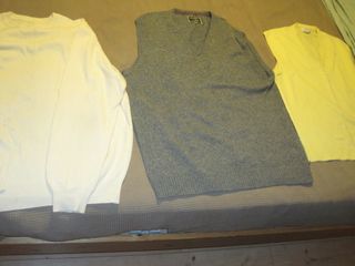 2 chalecos +1 jersey lana XXL