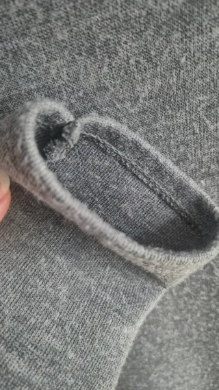 Vestido gris manga larga mujer XL