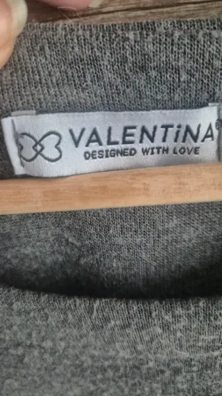 Vestido gris manga larga mujer XL