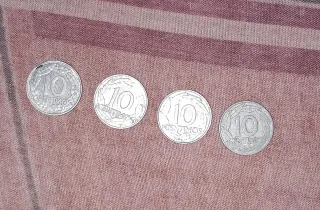 4 Monedas 10 Céntimos Franco Caudillo