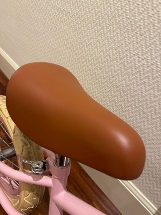 Bici infantil rosa con cesta