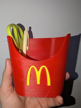 Porta penne McDonald's rosso