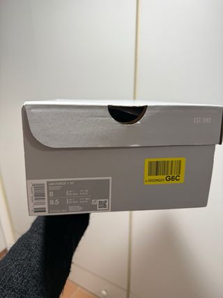 Nike Air Force 1 '07 Cuero Negro Blanco