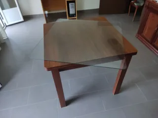 Mesa de salón 90x90 extensible a 180