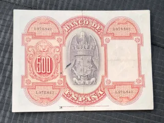 Billete 500 pesetas 1927