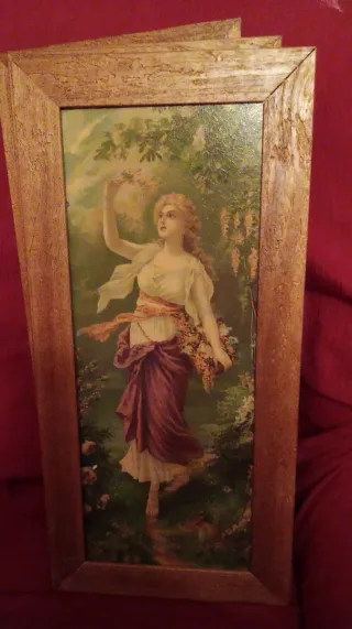 Cuadro Provenza con marco de madera