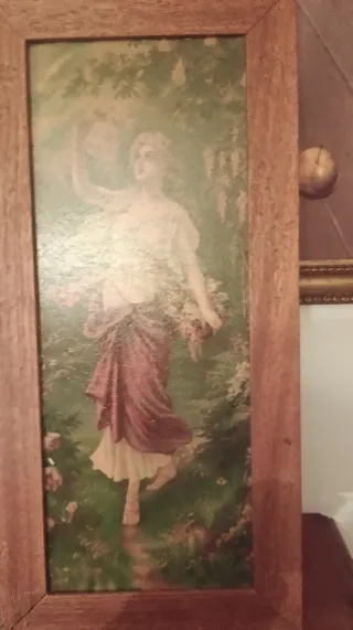 Cuadro Provenza con marco de madera