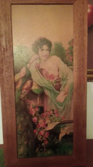 Cuadro Provenza con marco de madera