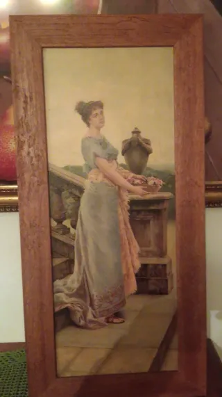 Cuadro Provenza con marco de madera