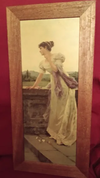 Cuadro Provenza con marco de madera