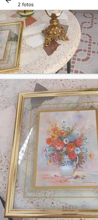 Cuadro Provenza con marco de madera