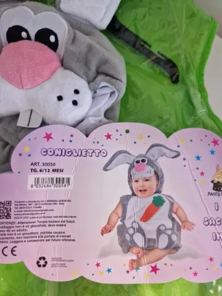 Costume Carnevale Coniglietto 6/12 Mesi