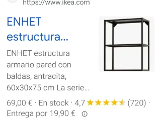 Estantería Metálica Ikea Negra