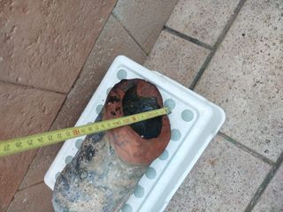 Desagüe o canalón antiguo