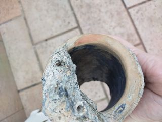 Desagüe o canalón antiguo