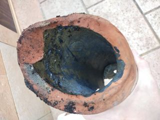 Desagüe o canalón antiguo